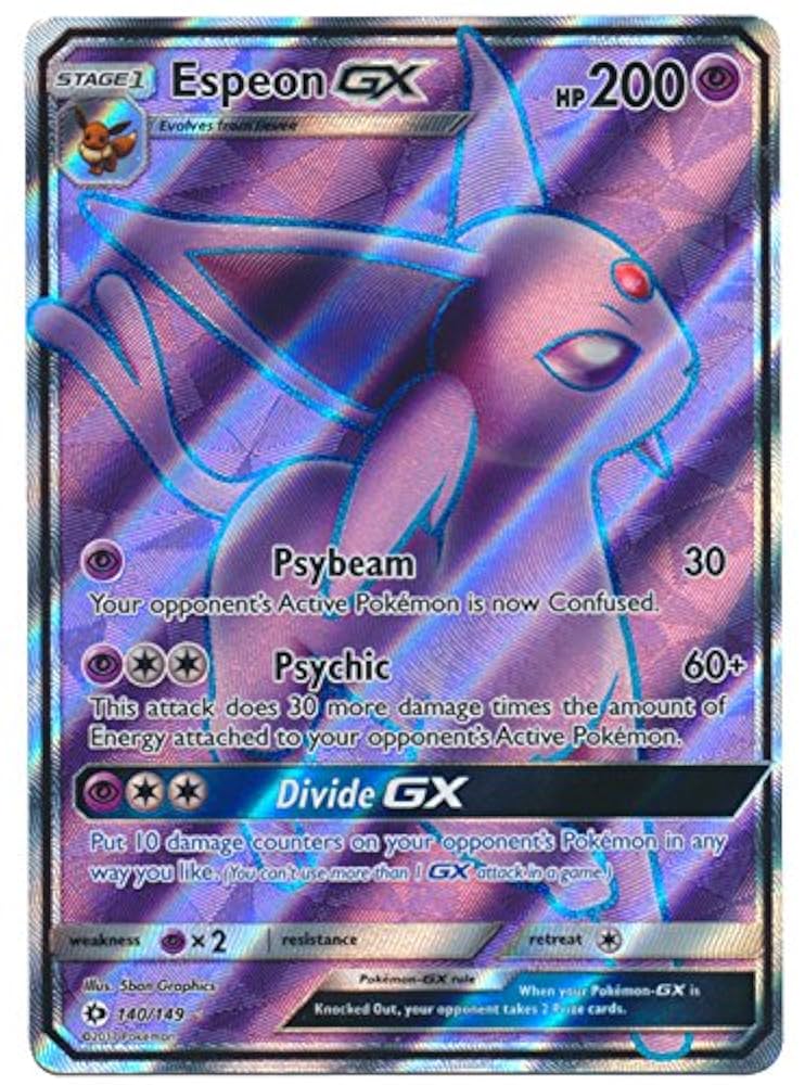 Pokemon Espeon-GX - 140/149 - Full Art Ultra Rare - Sun